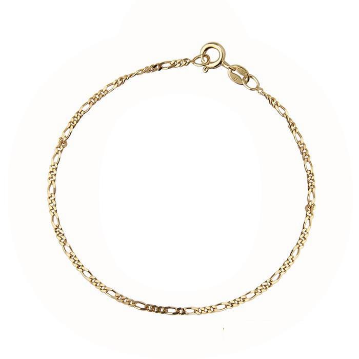 Jeberg Jewellery - Figaro Armbånd  - forgyldt sterlingsølv 4518-gold