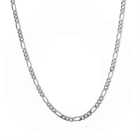 Jeberg Jewellery - Chunky Figaro halskæde - sterlingsølv 4520-silver