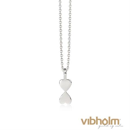 Jeberg Jewellery - Heart To Heart halskæde - sterlingsølv 4992-45