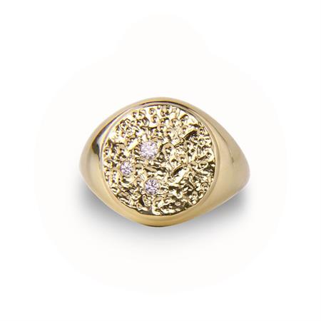 Jeberg Jewellery - Piece Of The Moon Ring - forgyldt sterlingsølv 6925