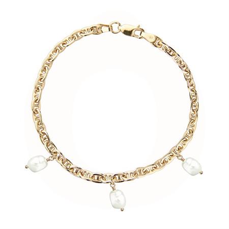 Jeberg Jewellery - Naomi Baroque Armbånd  - forgyldt sterlingsølv 70030