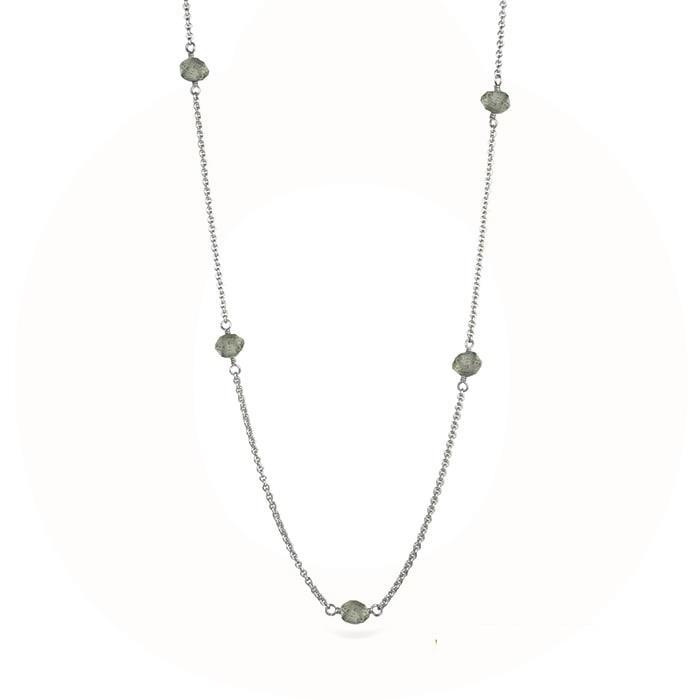 Jeberg Jewellery - Love Eye Halskæde - sølv m/labradorit 7186-SN