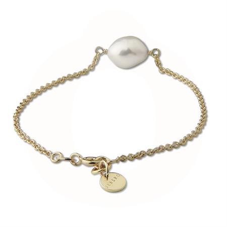 Jeberg Jewellery - Baroque Pearl Armbånd  - forgyldt sterlingsølv 7225