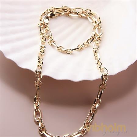 Jeberg Jewellery - Filippa Chunky halskæde - forgyldt sterlingsølv 4524-gold