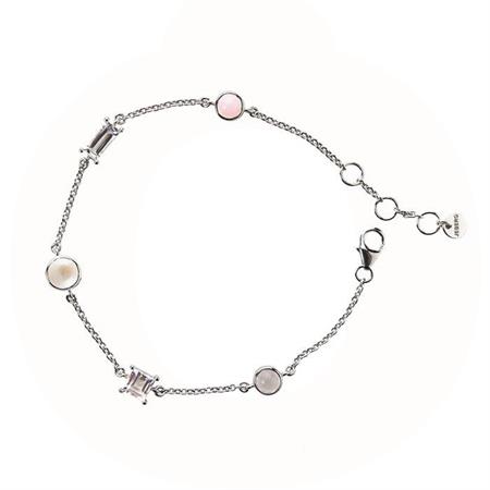 Jeberg Jewellery Pearls & Stones armbånd i sterlingsølv 7232