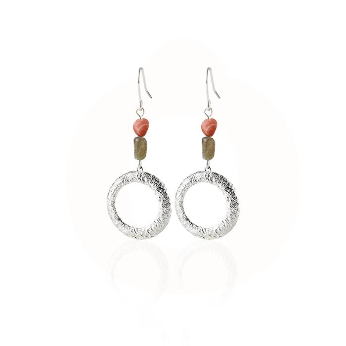 LuvaLu Jewellery - Rosico ørehængere -  sølv 686.007.02