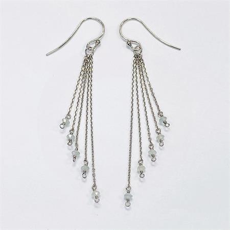 LuvaLu Jewellery - Cadena Menta øreringe - sølv LS60278W