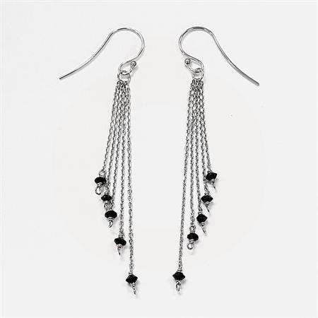 LuvaLu Jewellery - Cadena Oscuro øreringe - sølv LS60279W