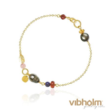 Dulong Fine Jewelry - Piccolo Armbånd - 18 karat guld m/ædelsten PIC4_A1114