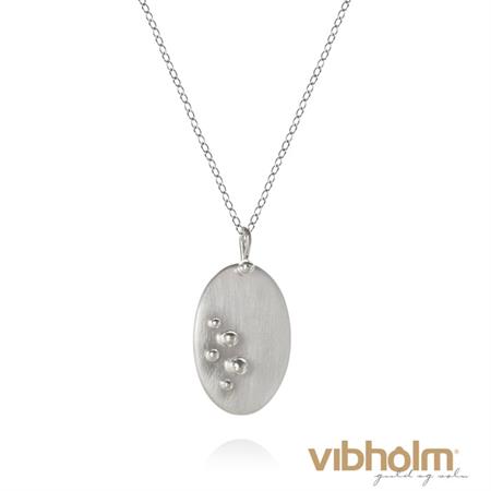 Dulong Fine Jewelry - Delphis Halskæde - sterlingsølv m/brilliant DEL5_F1010