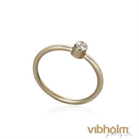 Dulong Fine Jewelry Twinkle ring i 18 karat hvidguld med brillant TWI3_B1051