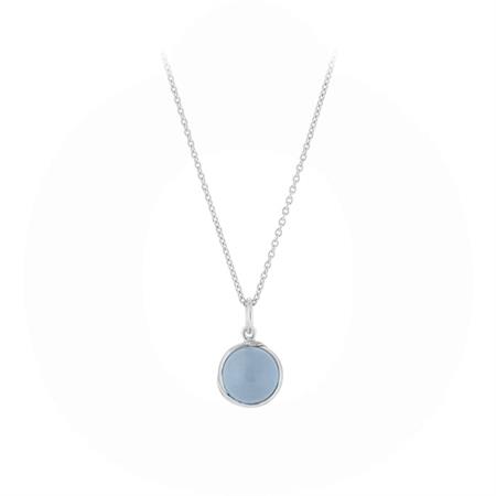 Pernille Corydon - Aura Blue halskæde - sølv N-644-S
