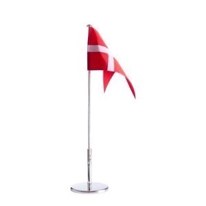 Nordahl Andersen - Forkromet flagstang/bordflag med massiv fod 150-81021