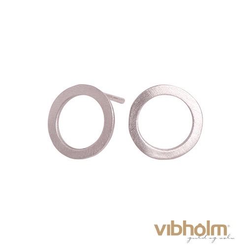 Nordahl Jewellery Circle ørestikker i rhodineret sterlingsølv, 12 mm 325 215