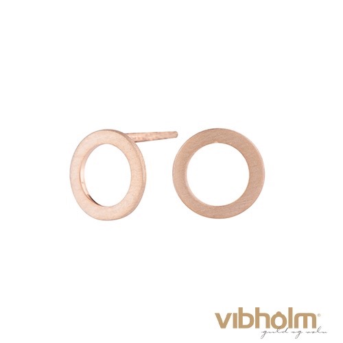Nordahl Jewellery Circle ørestikker i forgyldt sterlingsølv, 9 mm 325 374