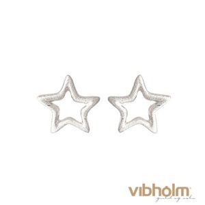 Nordahl Jewellery Icon hjerte Ørestikker i rhodineret sterlingsølv, stjerne 344 615