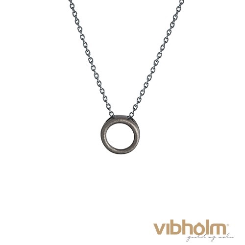 Nordahl Jewellery Icon halskæde i oxyderet sterlingsølv 844 604