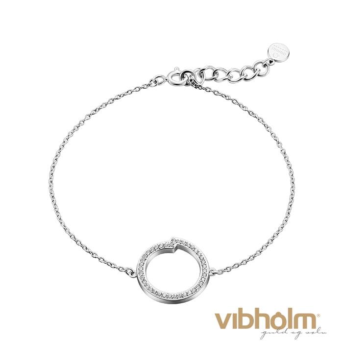 OBAKU ENSO - Armbånd - sølv m/swarowski J101BII-17S