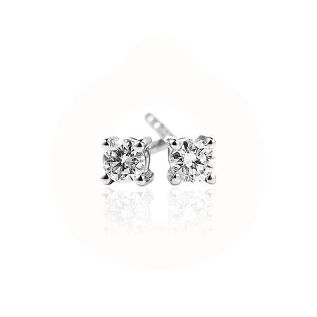 Vibholm - Passion for Diamonds Ørestikker - 14 karat hvidguld m/0,18 ct. V702024-0,18