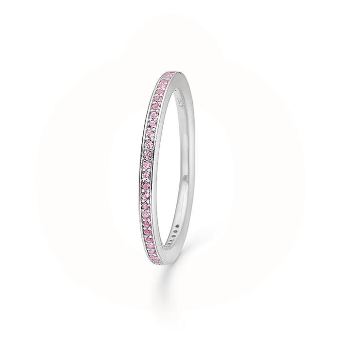 Precious Peak - Pink Rainbow Ring - sterlingsølv 8147073