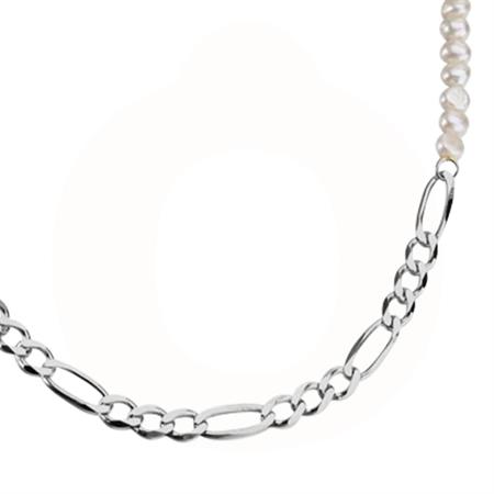 LuvaLu Jewellery - Barok Collier - sterlingsølv m/ferskvandsperler 11W.549.02