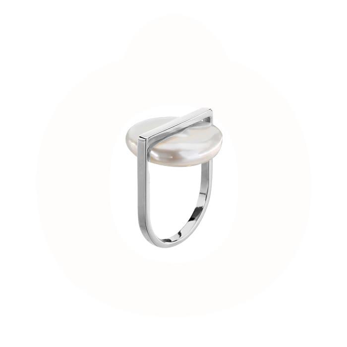 LuvaLu Jewellery - Perle Ring - sterlingsølv 7A.F740.02
