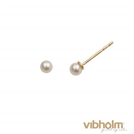 Vibholm - Perle ørestikker - 9 karat guld BE3035