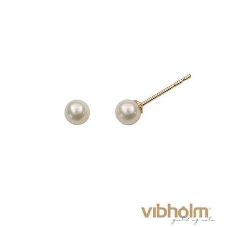 Vibholm - Perle ørestikker - 9 karat guld BE4045