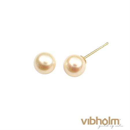 Vibholm - Perle ørestikker - 9 karat guld BE6065