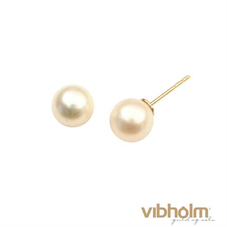 Vibholm - Perle ørestikker - 9 karat guld BE6570