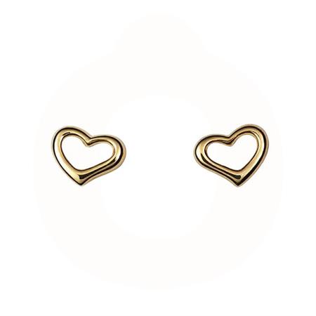 Vibholm - Hjerte ørestikker - 9 karat guld FE0598