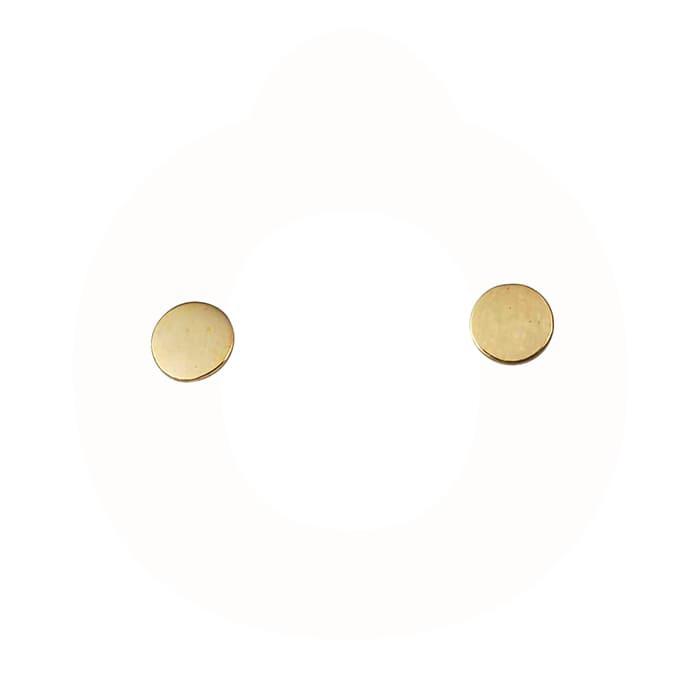 Vibholm GULD - Plain dot ørestikker - 9kt guld FE0796