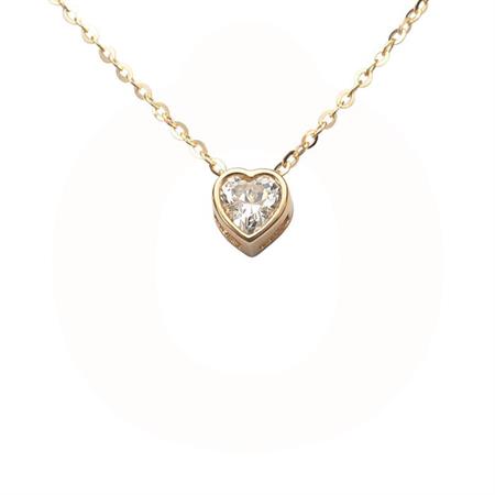 Vibholm - Hjerte halskæde - 9 karat guld NC0123