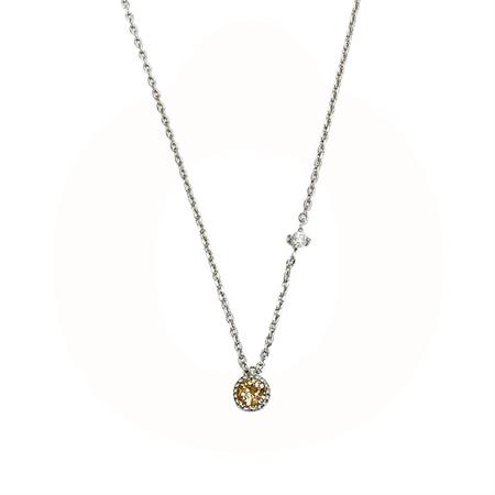 LuvaLu Jewellery - Halskæde med Zirkonia - sterlingsølv LS20150R