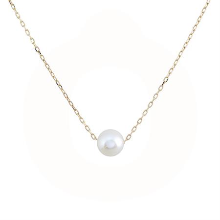 Vibholm - Perle halskæde - 14 karat guld GA45392