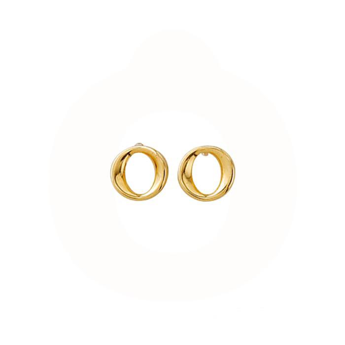 Vibholm GULD - Cirkel ørestikker - 8 karat guld BSC50/SE0019