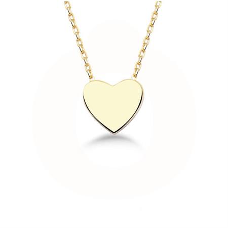 Vibholm GULD - Halskæde med glat hjerte - 8 karat guld MR-NB0001
