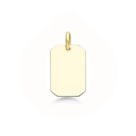 Vibholm GULD - Vedhæng ID plade - 8 karat guld OZ-P0001-01
