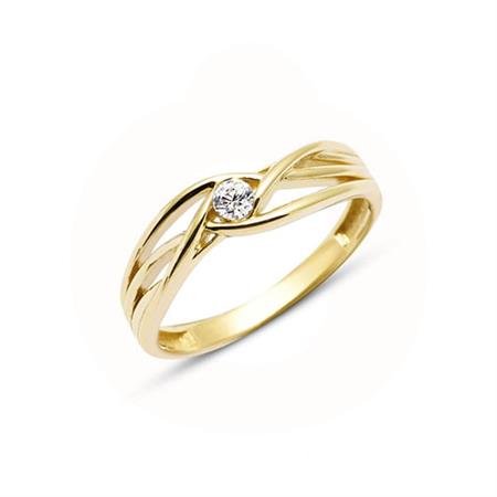 Vibholm GULD - Ring - 8 karat guld m/zirkonia OA-TYZ2034