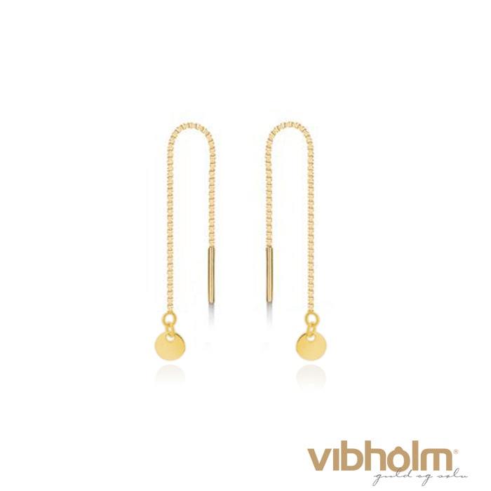 Vibholm SØLV - Coin Ørekæder - forgyldt sterlingsølv EP-3364-FG