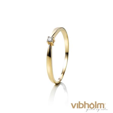 Vibholm Passion for Diamonds ring i 14 karat rødguld m/0,03 ct.