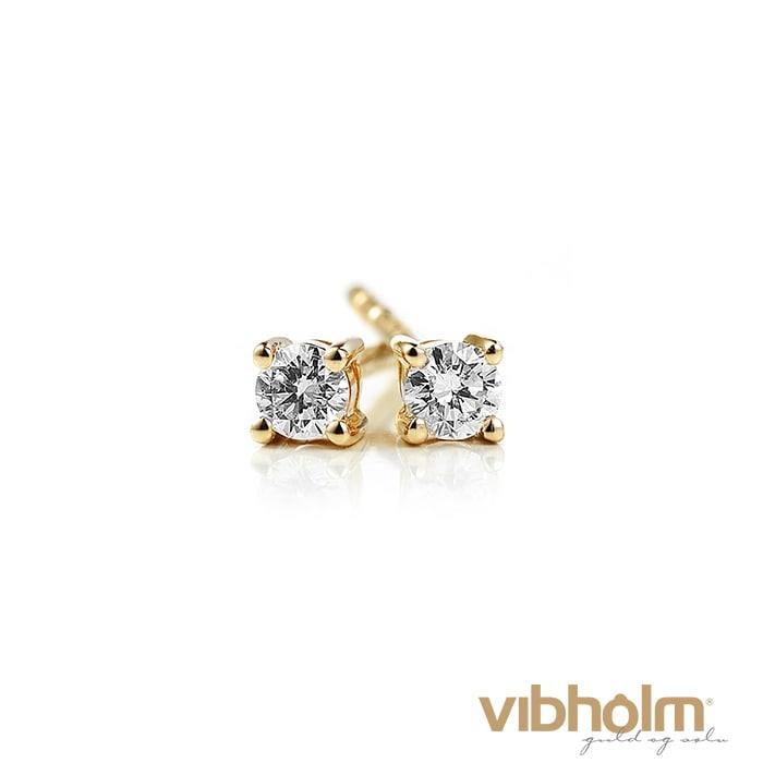 Vibholm - Passion for Diamonds Ørestikker - 14 karat rødguld m/0,14 ct. V602024-0,14