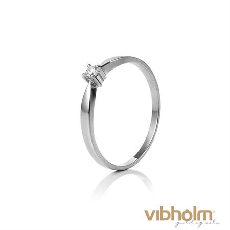 Vibholm Passion for Diamonds ring i 14 karat hvidguld m/0,07 ct.