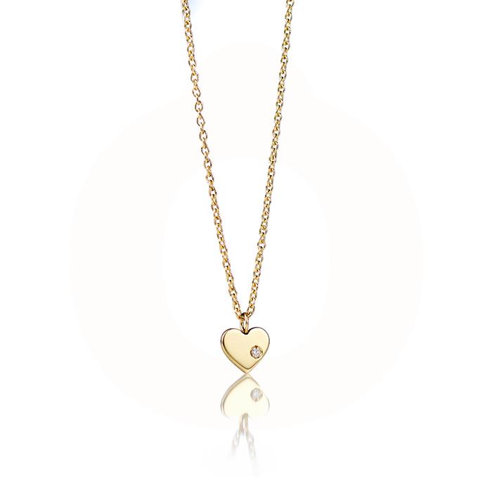 Vibholm - Gold Collection Halskæde i 14 karat guld med diamant VH-030-585