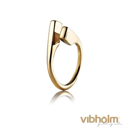 Vibholm Handmade - Knold Ring i 14 karat rødguld V-002-585RG